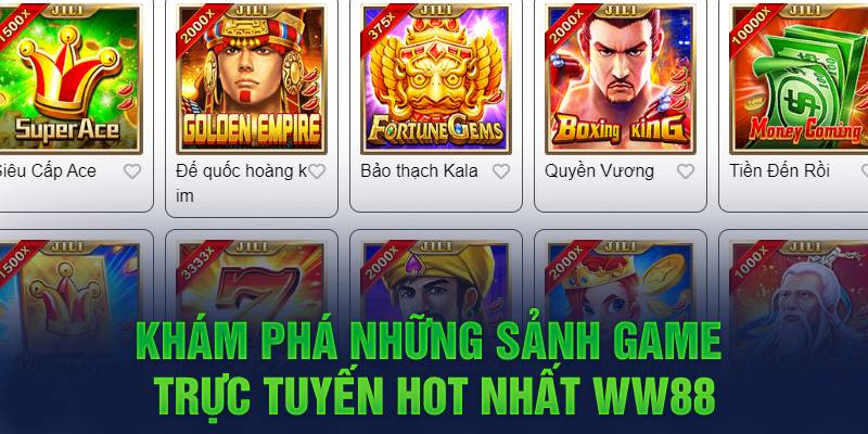 Giới thiệu những sảnh game trực tuyến hot nhất KUBET